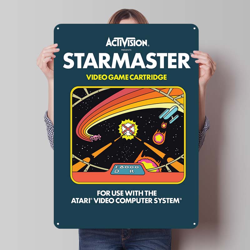 

Постеры Activision Классическая игра Металлические таблички Пещера мужчины Индивидуальные жестяные таблички для геймеров Украшение игровой комнаты Декор стен Ретро 20x30cm（7.8x11.8inch）