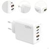 USB C Charging Power Adapter Compact 120W for Multiple Devices Smartphone White