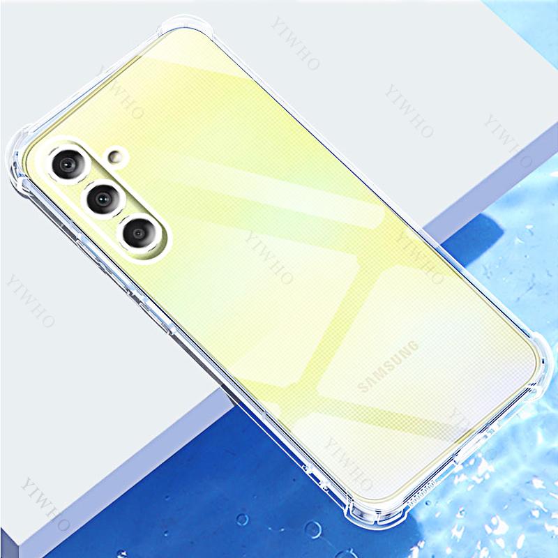 Ultra Thin Silicone Soft Case for Samsung Galaxy A55 A35 A25 A15 A05S A05 A54 A34 A24 A14 A04S A04 Clear Back Transparent Shell