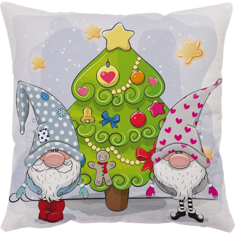 Amazon Hot Pillow Cartoon Doll Vánoční polštář Povlak na polštář Povlak na polštář na pohovku Povlak na polštář na sedák