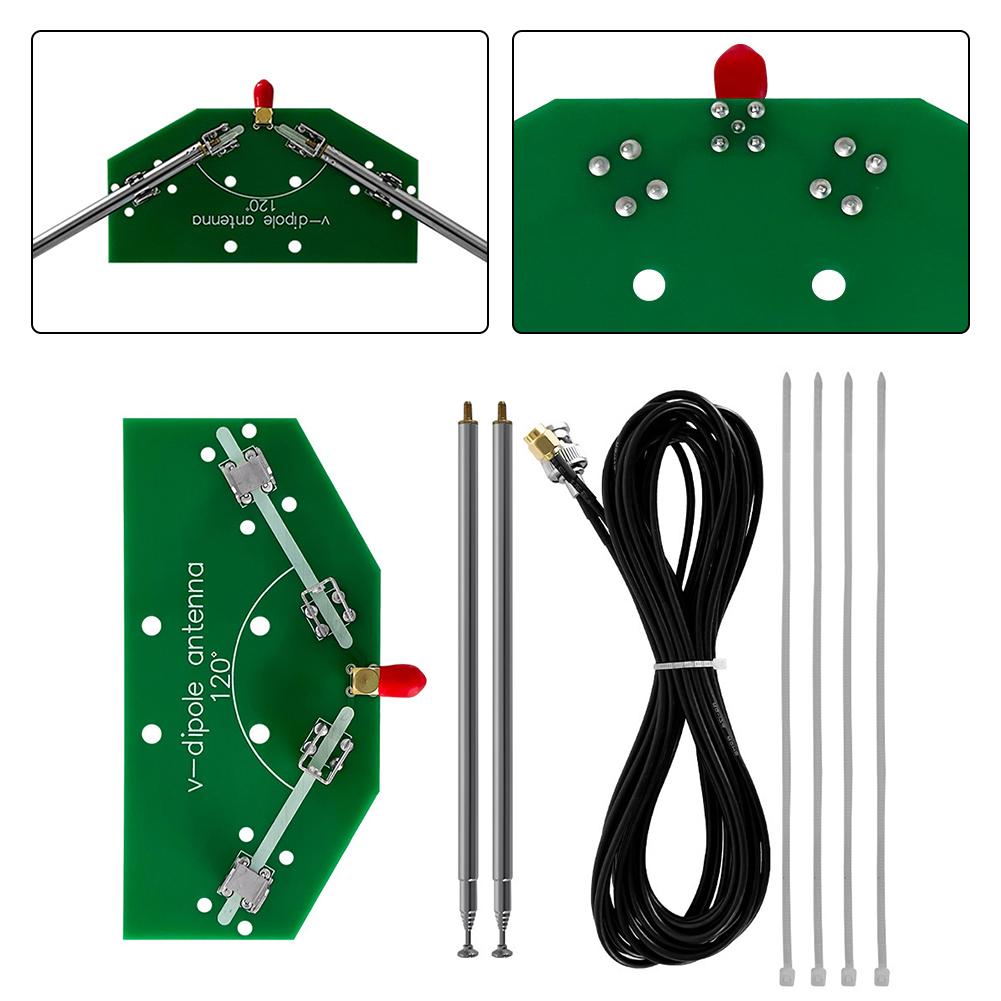 1 Set137MHz V-type Dipole Antenna DIY Kit For Horn Pole Antenna Satellite Aviation Cloud Map, Dipole Antenna Signal Reception