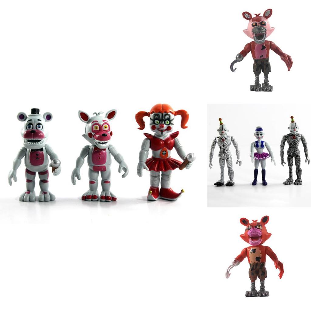 Captivating 6-piece Fnaf Five Nights At Freddy's Action Figures For Enthusiastic Fans