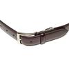 [KIETH] Smooth Leather Glass Finish Belt for Men, Dark Brown, Business, Adjustable Size, Over 50 Years of History and Craftsmanship, Made in Japan,