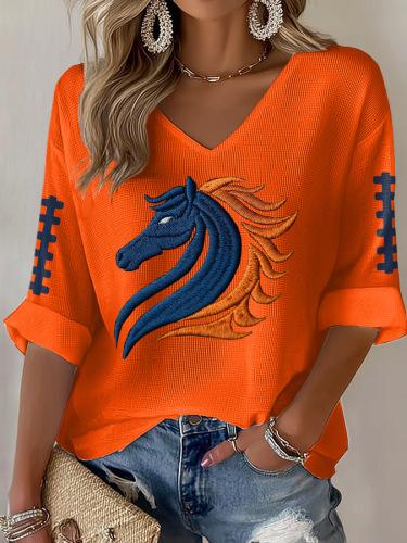 

Новый женский повседневный топ с V-образным вырезом Футболка с V-образным вырезом S