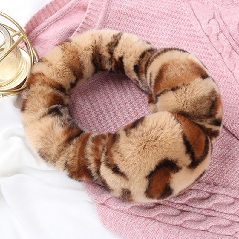 Super Quality Ladies Rex Rabbit Fur Earmuffs Winter Warm Ear Muffs for Women