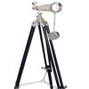 Marine Navy Blue Double Barrel Tubular Telescope Nickel Silver Finish Black Tripod Telescope