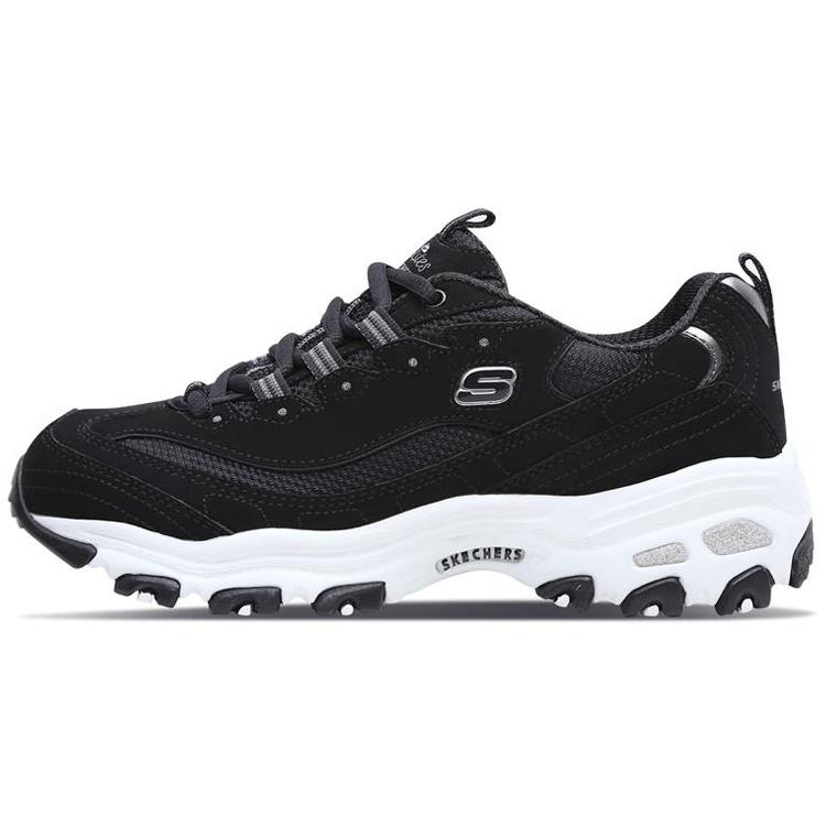 (WMNS) Skechers D lites Sneakers Black/Silver Women s 11930-BLK EU 35