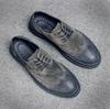 Fashion Brand Fashion Mens Flats Shoes Casual British Style oxfords Business Shoes Men Dress suede Brogue Party Formal Shoes 2025 gh7