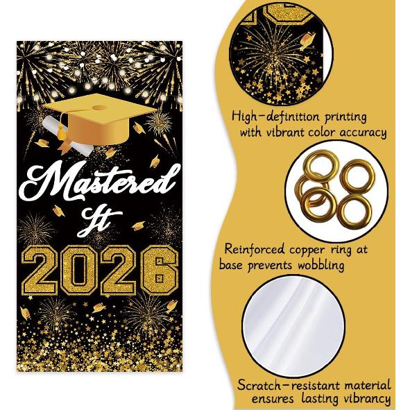 Graduation Decorations Class of 2026 Congratulations Grad Decor Mastered It Graduation Party Masters Decorations