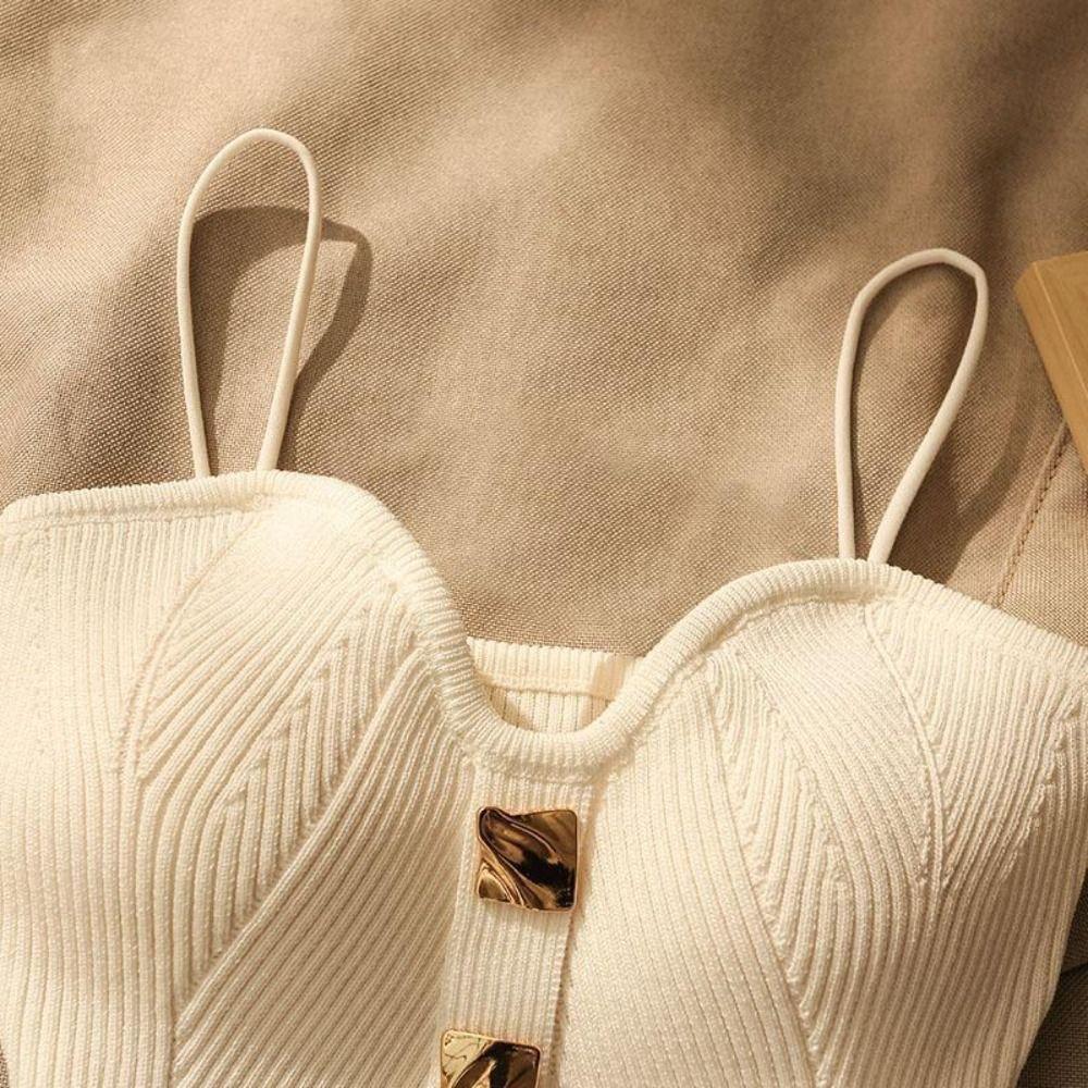 Sleeveless Summer Tank Tops Deep V Neck Vest Corset Casual Fitted Tops  for Women