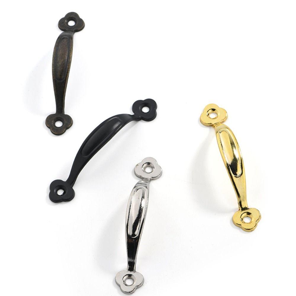 Bronze Arched Cabinet Door Handles Zinc Alloy Antique Drawer Pulls Simplicity Chinese Style Furniture Handles