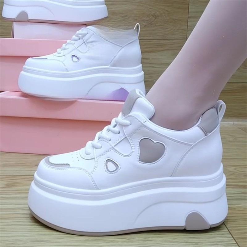 Inside Heightened Platform Women s 2026 Spring and Autumn New Small Mesh Breathable Trifle Sneakers 35