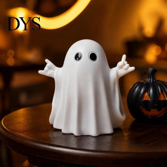 Decorative Seasonal Accents Halloween Ghost Gnome Figurines, Resin Tabletop Decoration, Cute Figurines Statue, Ornaments for Indoor Outdoor Home Party