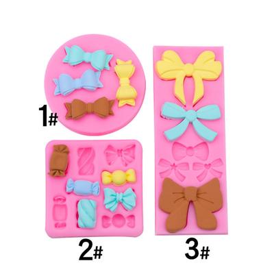 DIY Candy Size Bow Styling Flüssigsilikonform Fondant Kuchen Backpackung