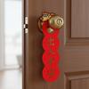 1 Pair Paper Horse Year Doorknob Pendant Carton Chinese Style Hanging Door Hanger Cute Traditional Door Handle Pendant