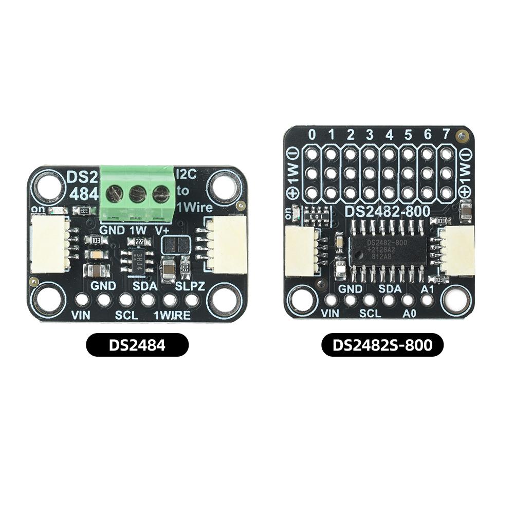 DS2482S 800 8 Channel I2C To 1 Wire Bus Adapter STEMMA QT Qwiic Interface Industrial Long Distance Wiring Sensor Driver Module