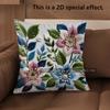 2D Embossed Floral Patterned Cushion Covers For Home Pattern Cushion Cover Suitable For Sofa Bedroom Car Pillow Cover