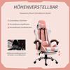 Gaming Chair Ergonomic Office Chair with Headrest, Massage Lumbar Cushion, Footrest, Rotating Gamer Chair PC Chair with Connected Armrests