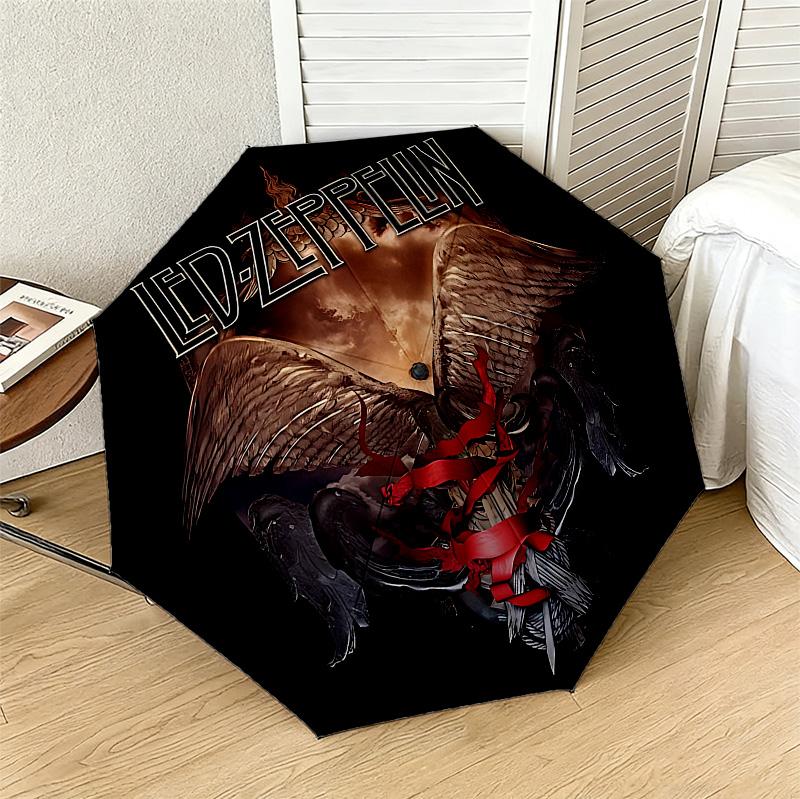 Rock Legend 8 Ribs 3Fold Black Glue Uv Protection Umbrella Sun Protection Rainproof Compact Folding Umbrella For Travel Daily Use C924385