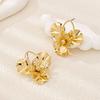 Retro Flower Earrings Fashion Exaggerated Niche Light Luxury High-end Stud Earrings