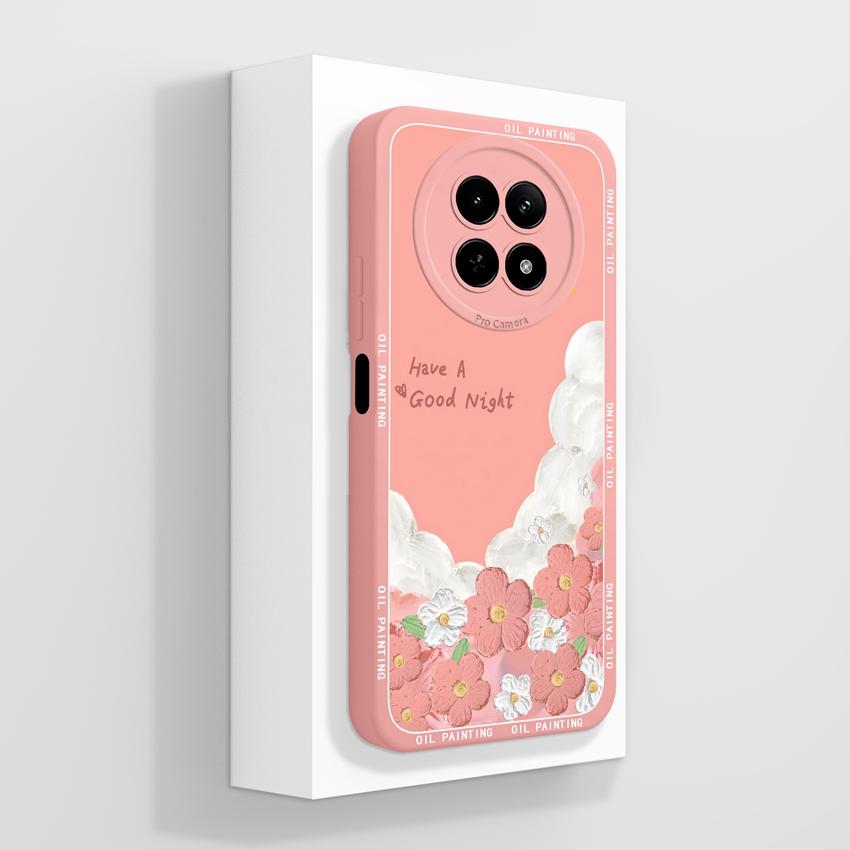 Case For Oppo Realme 12 13 14 P1 P2 Pro 14T 12X Phone Bags Cute Bear Paw Patterns Liquid Silicone Upgraded Dustproof Protective Shell For Oppo Housing