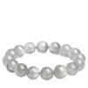 Natural Crystal Gray Phantom Round Bead Bracelet: Thousand Layer Gauze