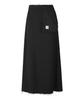 Recorde Raw Edge Detail Flare Long Skirt_Rqkaw23542Bkx