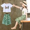 Summer Baby Girls Clothes Sets Outfits Kids Clothes Short Sleeve +Pants Children Clothing Set 3 4 5 6 7 8 9 10 11 12 Years