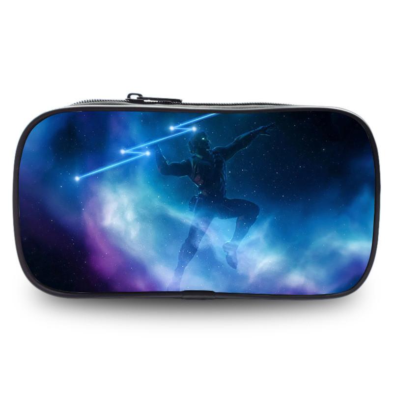 Night Fortress Pen Case Large Capacity Double Layered Design Patterns Diverse