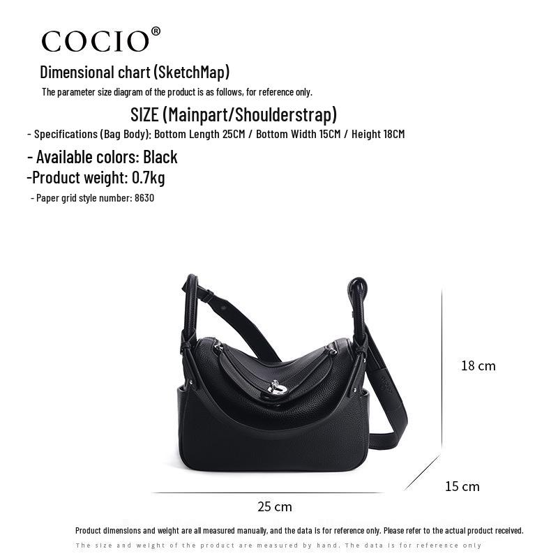 Korean Style Large Crossbody Pillow Bag - Women's High-End Commuting Shoulder Bag