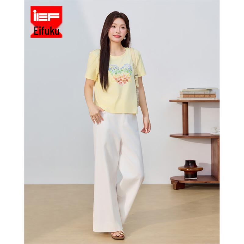 IEF 2026 Summer Plus Size Dopamine Heart Print Short Sleeve T-Shirt 2XL