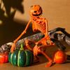 House Decoration Photography Props Body Figurine Pumpkin Skull Halloween Human Skeleton Bone Model