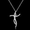 Hot Charm 925 Sterling Silver Necklace for Women Fashion Jewelry Creative Cross Crystal Pendant Girl Gifts Wedding Party