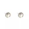 Elegant French Polka Dot Cotton Pearl Earrings - Retro, Luxurious, and Stylish