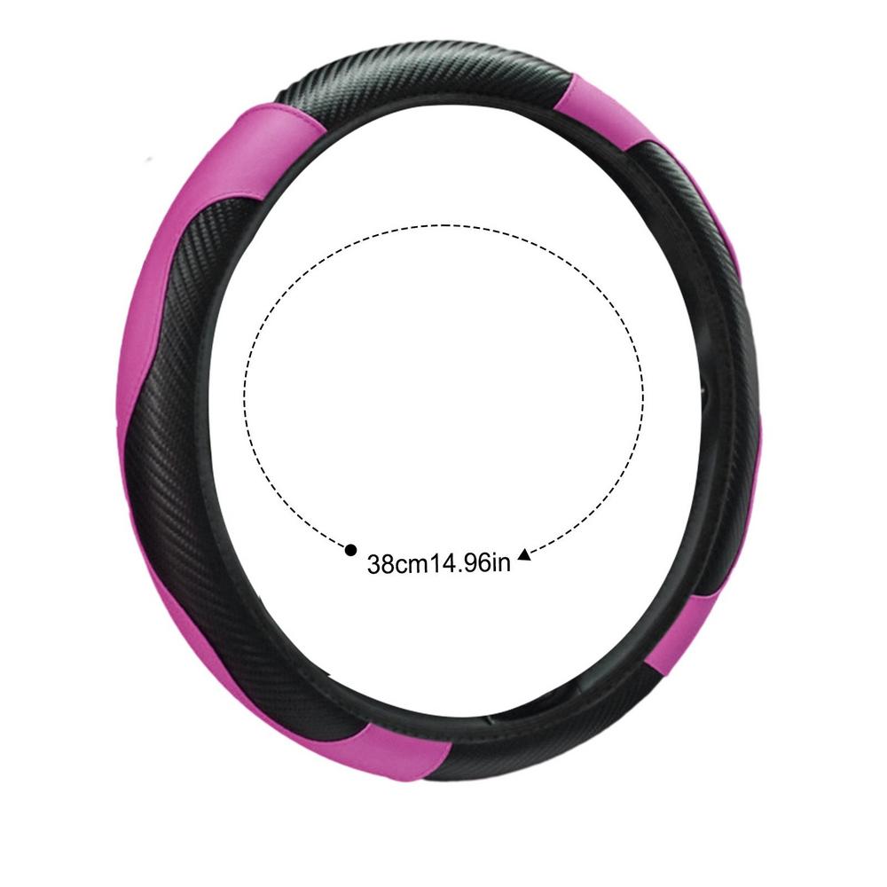 

37-38 см чехол на руль автомобиля из искусственной кожи нескользящие дышащие чехлы на руль для путешествий кемпер грузовик автофургон внедорожник салон автомобиля