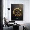 Abstract Golden Bitcoin Monero Cardano Canvas Painting Nordic Modern Wall Art Poster Print Pictures for Room Interior Home Decor