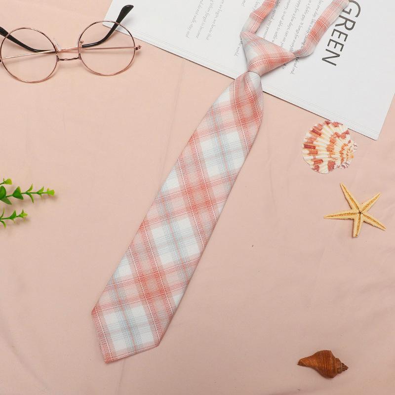 Japanese Plaid Black Bow Tie Collar Rope Women'S Necktie College Wind Streamer Jk Bow Shirt Ins Sailor Suit
