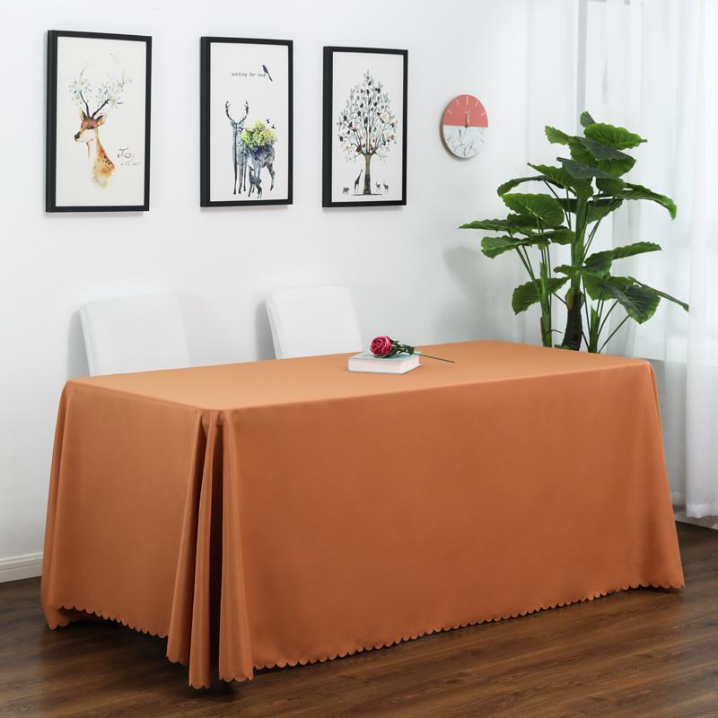 White Rectangle Polyester Tablecloth, Table Cloth Overlay for Birthday, Wedding, Banquet, Party Decoration, Dining Table Cover