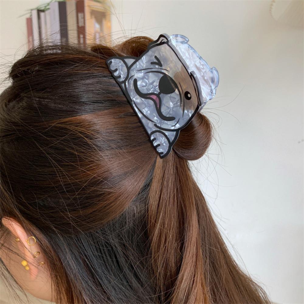 Puppy Cartoon Dog Hair Claw Acrylic Hair Clip Chihuahua Small Shark Clip  Woman