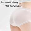 Women's Modal Ice Silk Seamless Lace Mid-Waist Briefs (4-Pack)