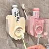 Punch-Free Toothbrush Holder Plastic Toothbrush Cup Set Gargle Cup Storage Rack  Bathroom Accessery