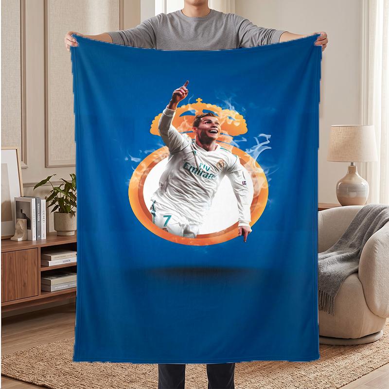 CR7 Soft Warm Flannel Blankets Comfortable Blanket for Home Decoration Gifting