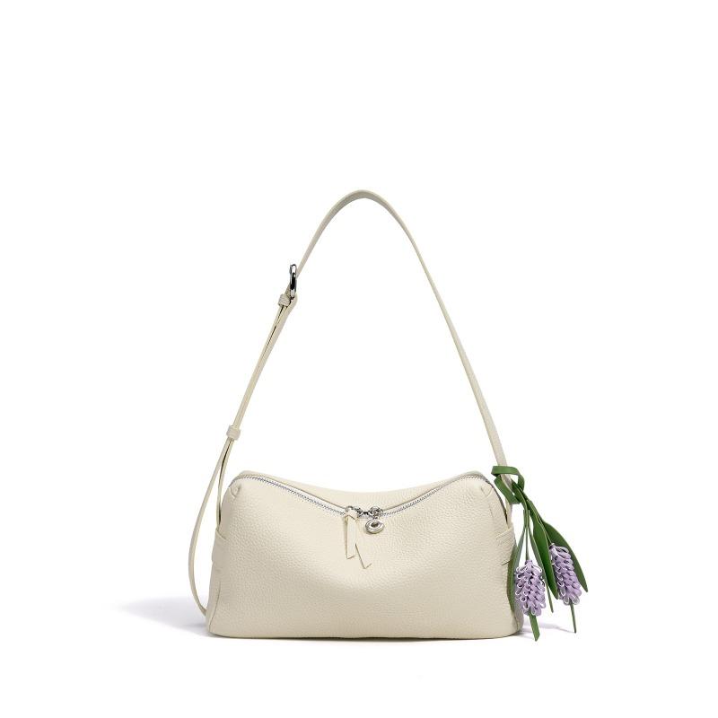 Large Capacity Handheld Women's Bag Light Luxury Leather Pillow Bag Design Sense Niche Fashion Versatile Premium Underarm Shoulder Bag