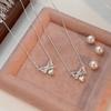 New ArrivalS Open Run Women S Ribbon Heart Charm Thin Chain Silver Necklace