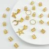 25pcs Hair Braiding Dreadlocks Beads Dread Locks Hair Braid Tubes Hollow Out Hair Ring  Decor