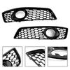 Honeycomb Bumper Front Fog Light Grill Grille Cover 8P0807682D 8P0807681D Fit A3 8P 2009-2013