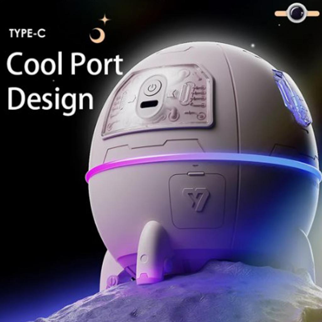 Astronaut Air Humidifier With 220ml Water Tank Ultrasonic Aroma Essential Oil Diffuser Usb Mists Sprayer With Led Light