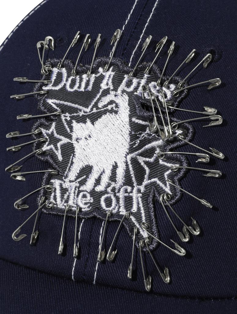 KEEMHII Peace Safety Pin Ball Cap - [Navy]