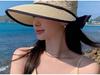 Women's Luxury Large Brim Sun Protection Straw Hat for Summer Beach Vacations