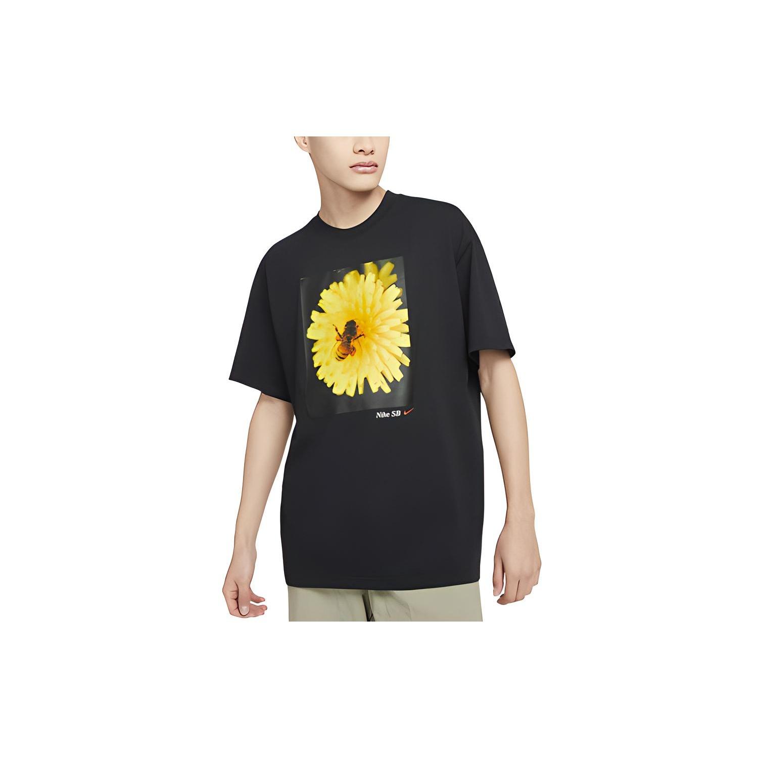 Nike SB Skateboard Men s Daisy-print Crew Neck Black DB9962-010 L